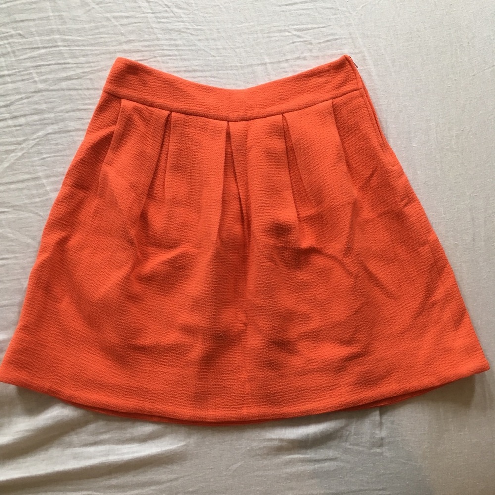 ba&sh pleated coral skirt